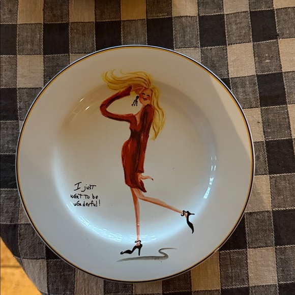 Sakura glamour girls 4 Dessert/salad plates with box - Picture 5 of 6